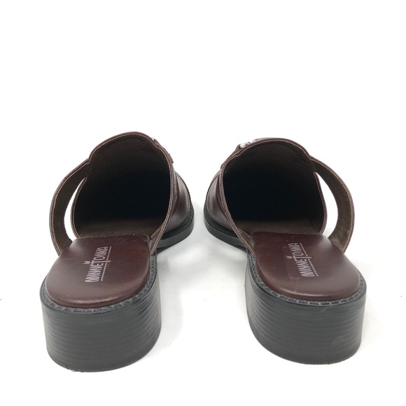 MINNETONKA 6052 Brown Leather Mules - Picture 2 of 8